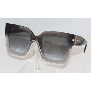 New Women's Jimmy Choo Transparent Gray Oversized Sunglasses